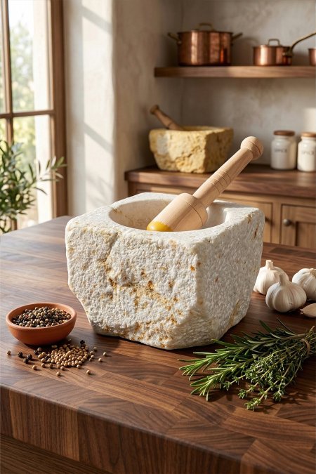 جرن كبة أنتيك حجري – 25 سمجرن كبة أنتيك حجري – 25 سم